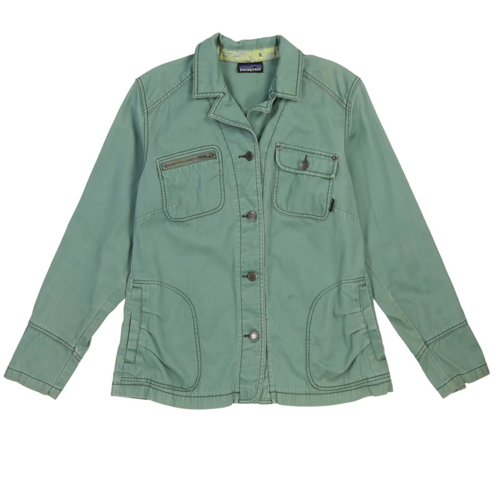 Vintage Patagonia “Broken Twill” Jacket in Dark Celadon Woman’s Medium ECU